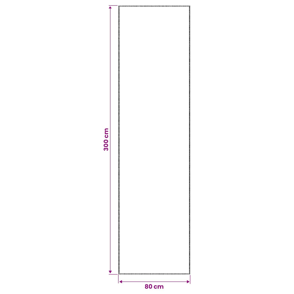 Rug 100% Polyester 3 mm Washable Cream 50 x 100 cm – 160 x 230 cm 80 x 300 cm