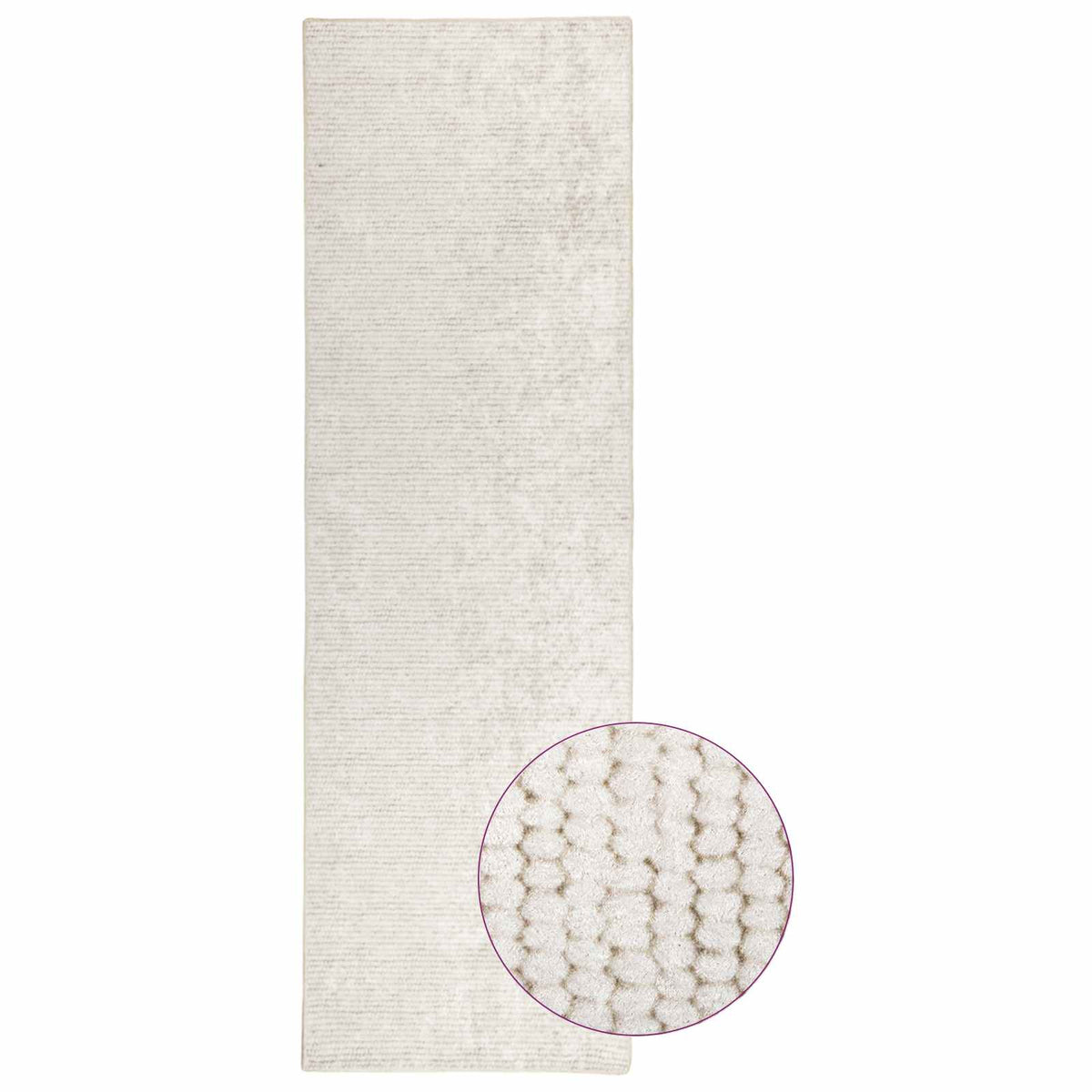 Rug 100% Polyester 3 mm Washable Cream 50 x 100 cm – 160 x 230 cm 80 x 300 cm