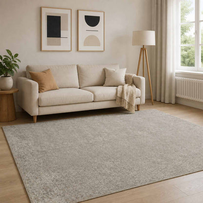 Rug 100% Polyester 3 mm Washable Beige 50 x 100 cm – 190 x 300 cm 160 x 230 cm