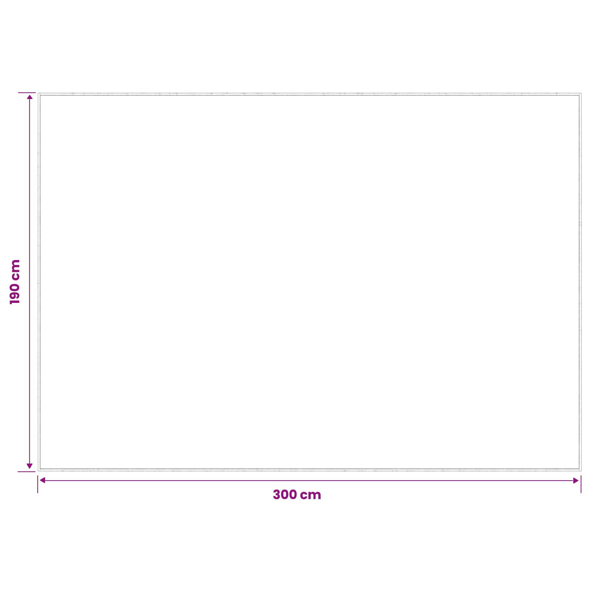 Rug 100% Polyester 3 mm Washable Beige 50 x 100 cm – 190 x 300 cm 190 x 300 cm