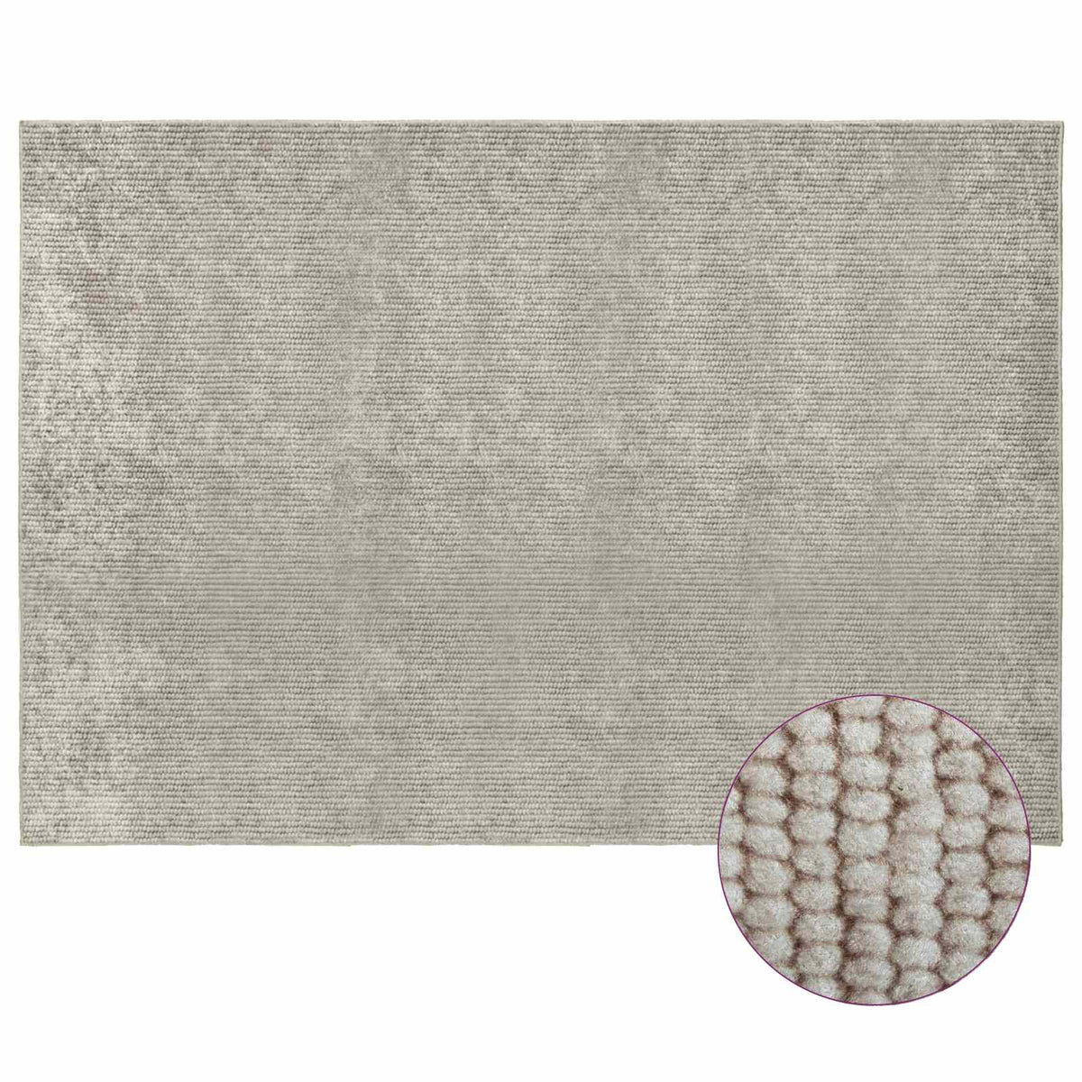 Rug 100% Polyester 3 mm Washable Beige 50 x 100 cm – 190 x 300 cm 190 x 300 cm