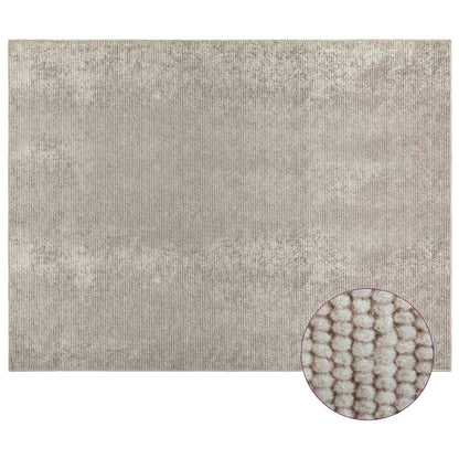 vidaXL Rug Beige 300 x 400 cm 100% Polyester 3 mm Washable 3