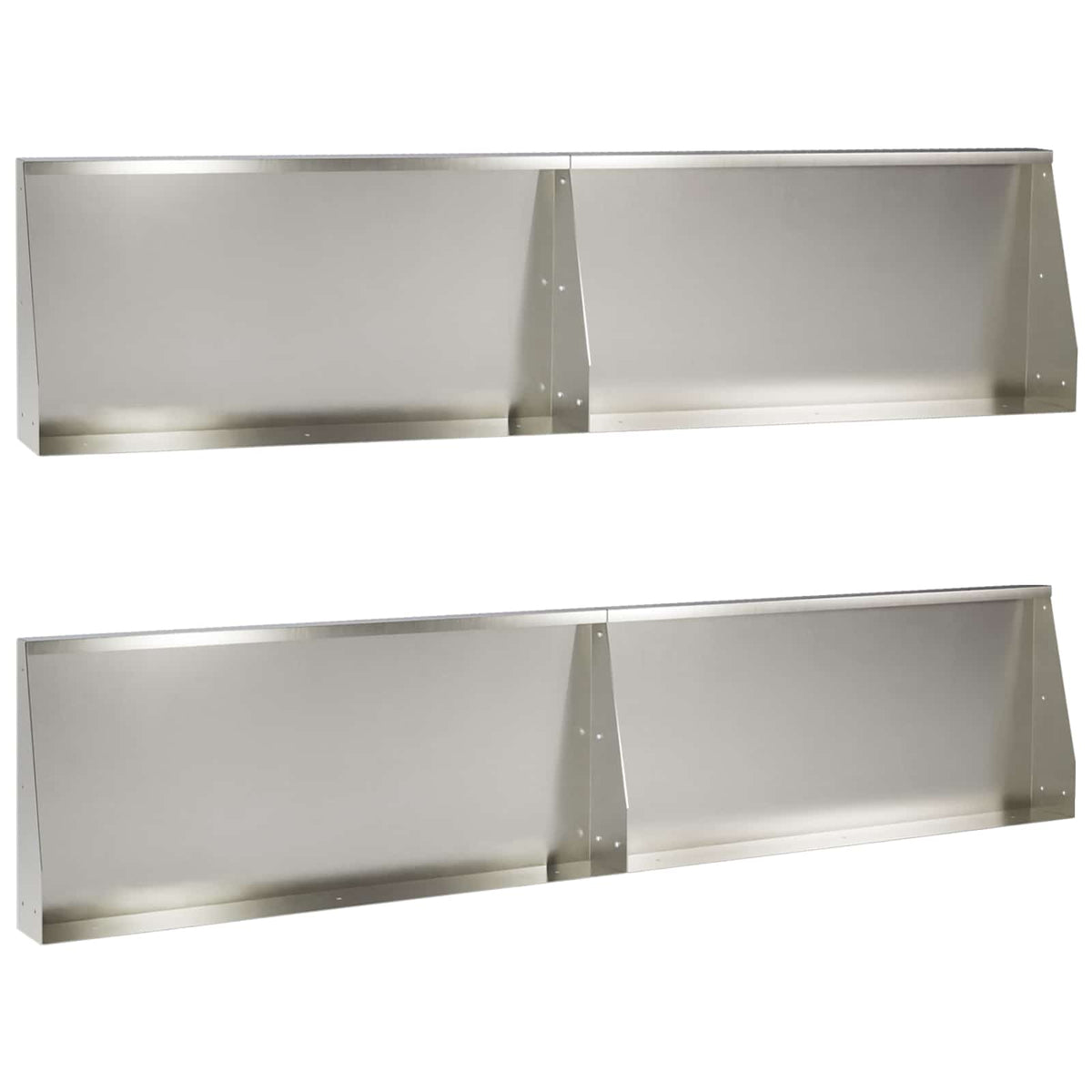 Retaining Wall 100 x 12 x 50 cm Steel 4 pcs Stainless steel