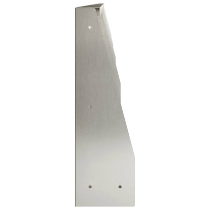 Retaining Wall 100 x 12 x 50 cm Steel 4 pcs Stainless steel