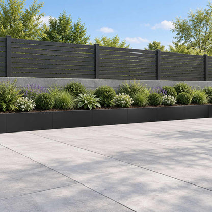 Retaining Wall Steel Black