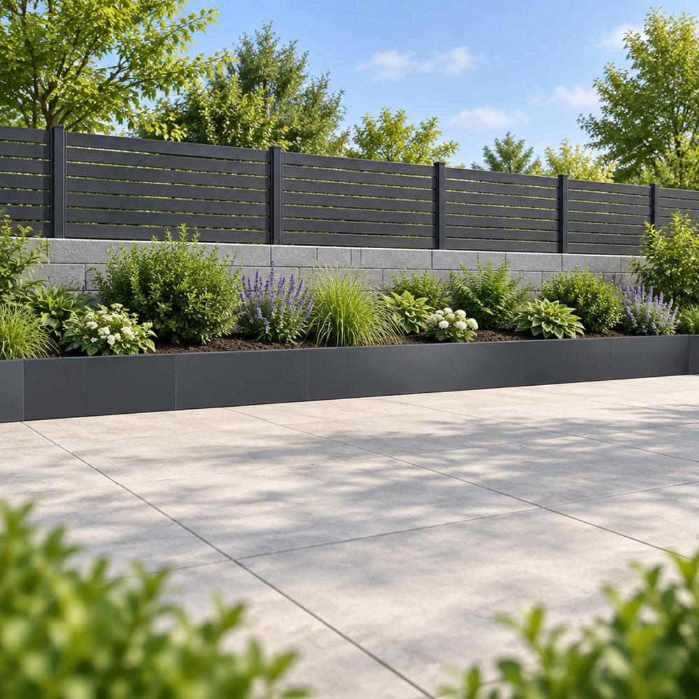 vidaXL Retaining Wall 100 x 12 x 40 cm Steel 6 pcs
