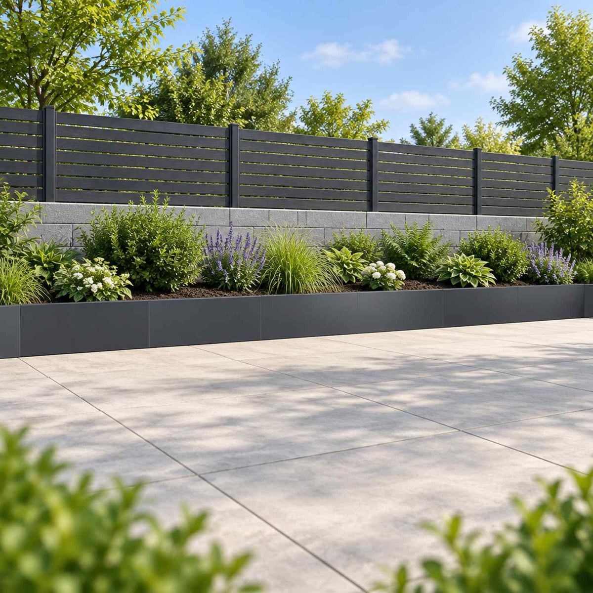 Retaining Wall Steel Anthracite