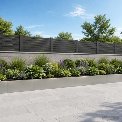 Retaining Wall 100 x 12 x 40 cm Steel 6 pcs Stainless steel