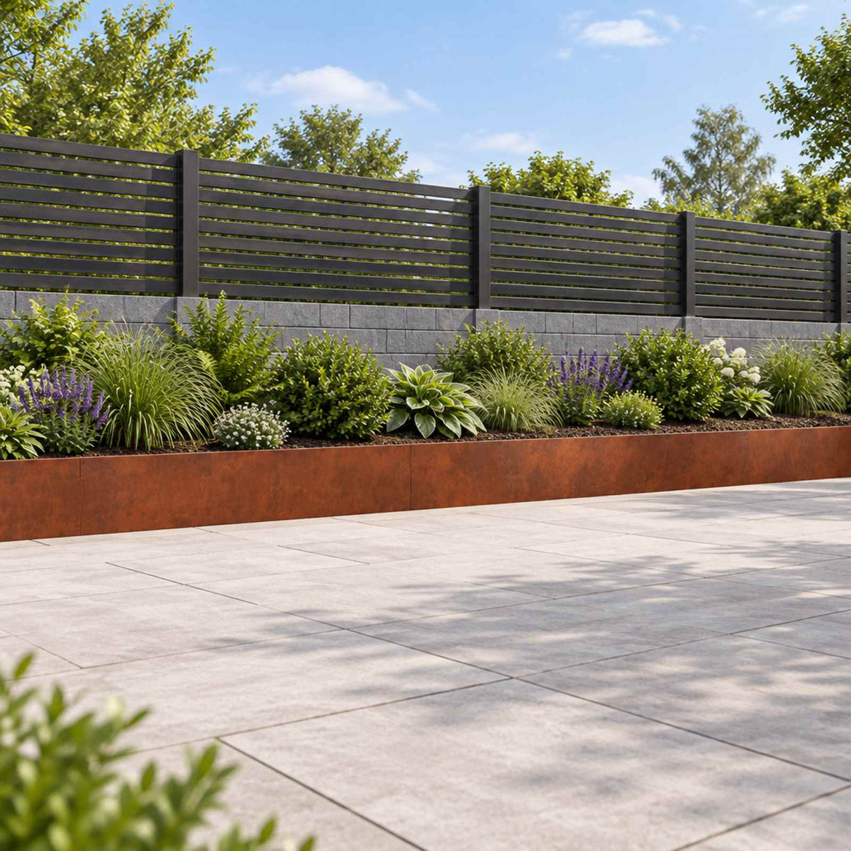 Retaining Wall Steel Weathering