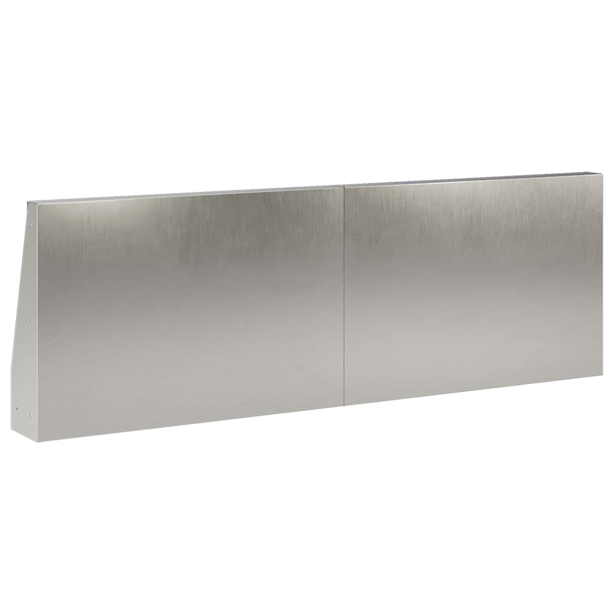 vidaXL Retaining Wall 6 pcs 60 x 12 x 50 cm Stainless Steel Silver 5