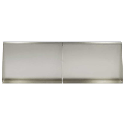 vidaXL Retaining Wall 6 pcs 60 x 12 x 50 cm Stainless Steel Silver 3