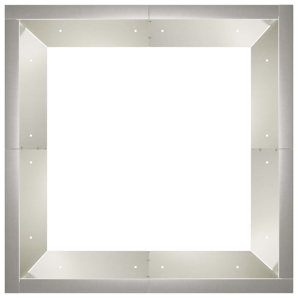 vidaXL Retaining Wall 4 pcs 100 x 100 x 40 cm Stainless Steel Silver 6