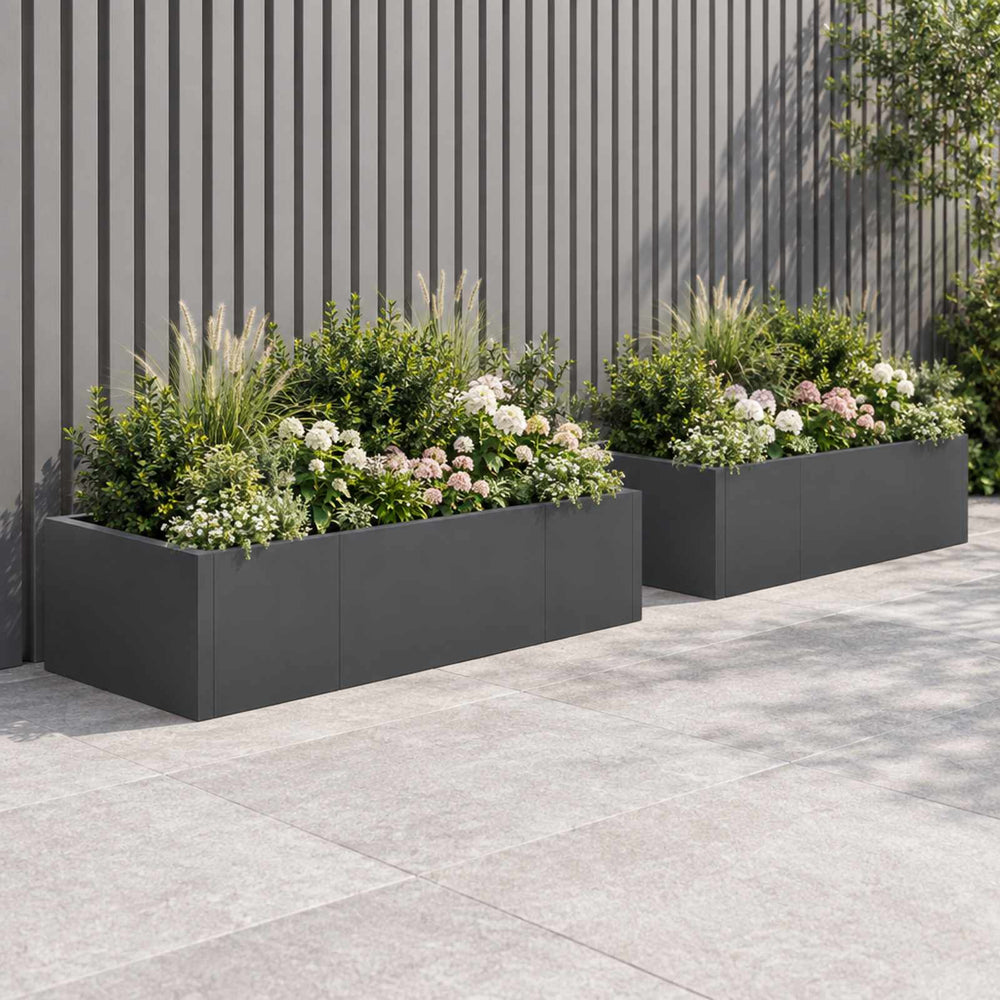 vidaXL Retaining Wall 6 pcs 200 x 100 x 30 cm Steel
