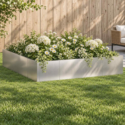Retaining Wall 8 pcs 300 x 100 x 30 cm Steel Stainless steel