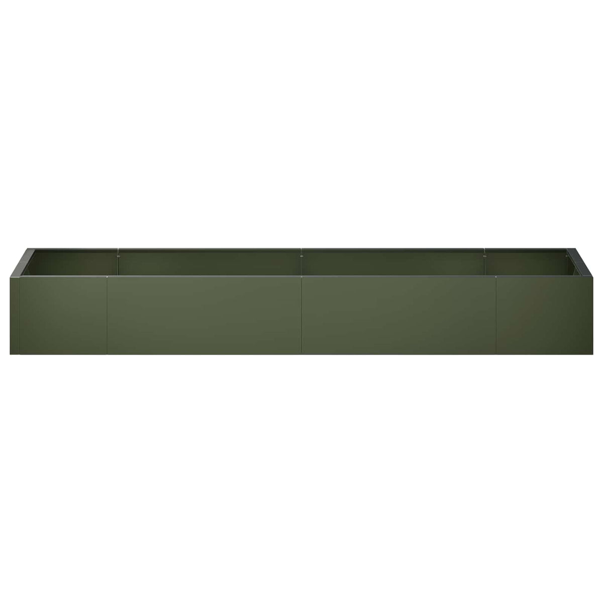 vidaXL Retaining Wall 8 pcs 300 x 100 x 40 cm Steel Olive Green 6