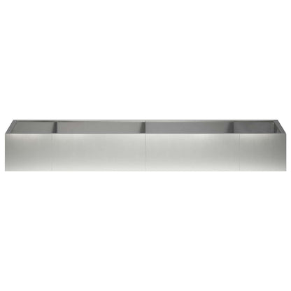 vidaXL Retaining Wall 8 pcs 300 x 100 x 40 cm Stainless Steel Silver 6