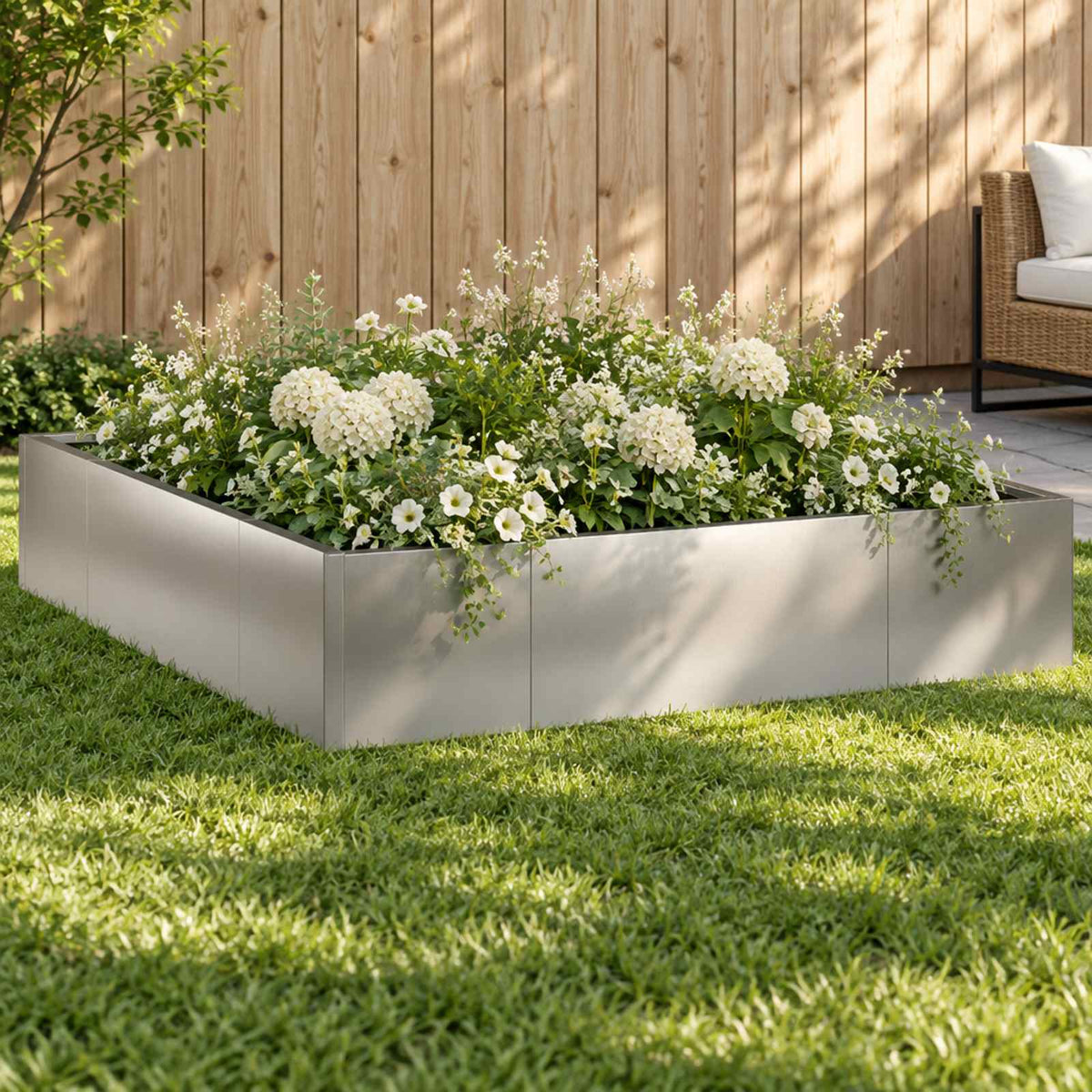 Retaining Wall 8 pcs 300 x 100 x 50 cm Steel Width 300 cm Height 50 cm Galvanised steel