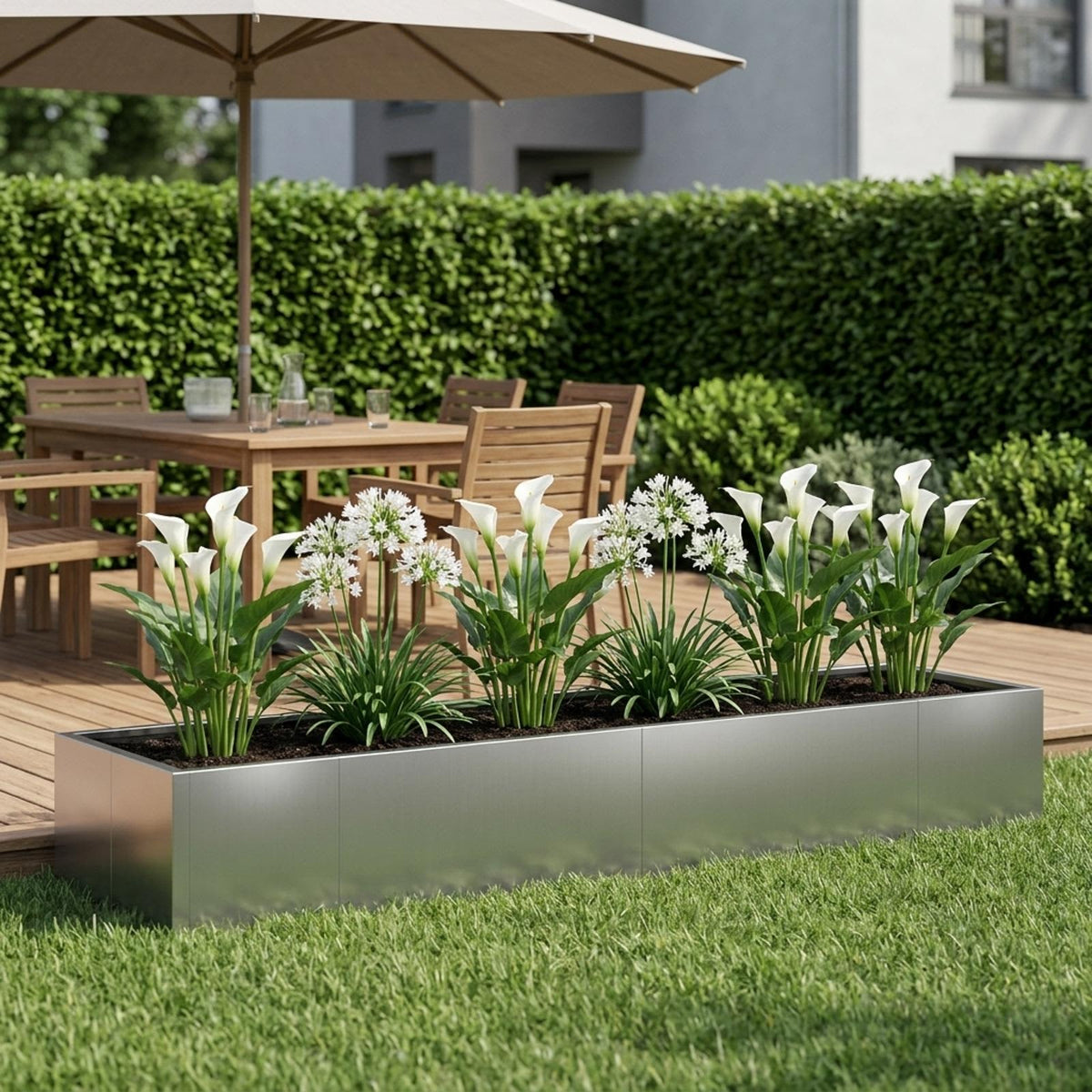 vidaXL Retaining Wall 8 pcs 300 x 100 x 50 cm Galvanised Steel Silver 3