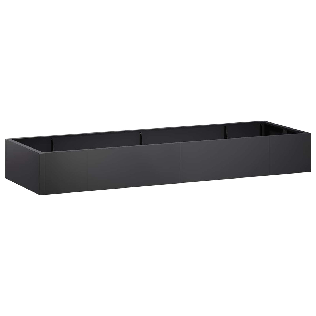 vidaXL Retaining Wall 8 pcs 300 x 100 x 50 cm Steel Black 2