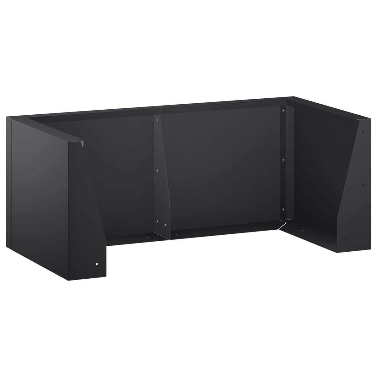 vidaXL Retaining Wall 8 pcs 300 x 100 x 50 cm Steel Black 4