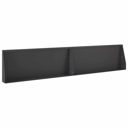vidaXL Retaining Wall 8 pcs 300 x 100 x 50 cm Steel Black 5