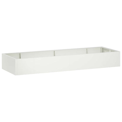 vidaXL Retaining Wall 8 pcs 300 x 100 x 50 cm Steel White 2