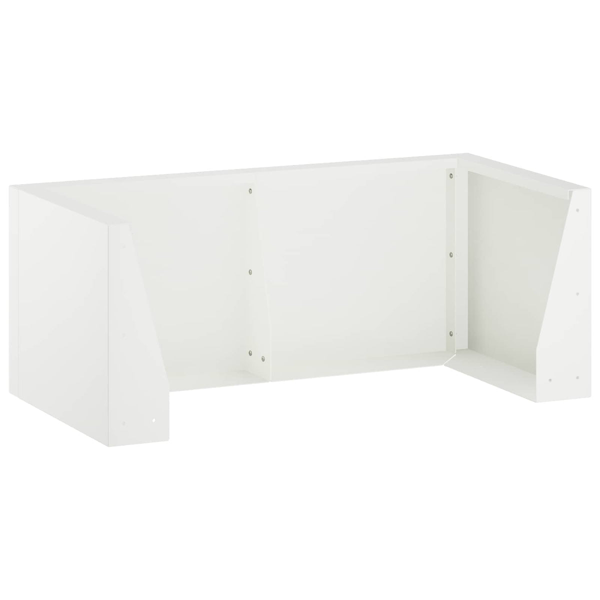 vidaXL Retaining Wall 8 pcs 300 x 100 x 50 cm Steel White 4