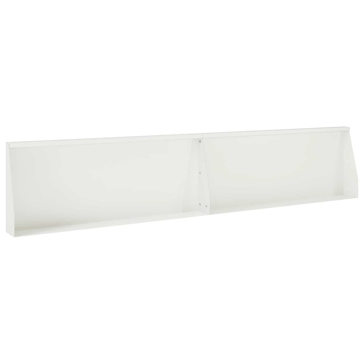 vidaXL Retaining Wall 8 pcs 300 x 100 x 50 cm Steel White 5