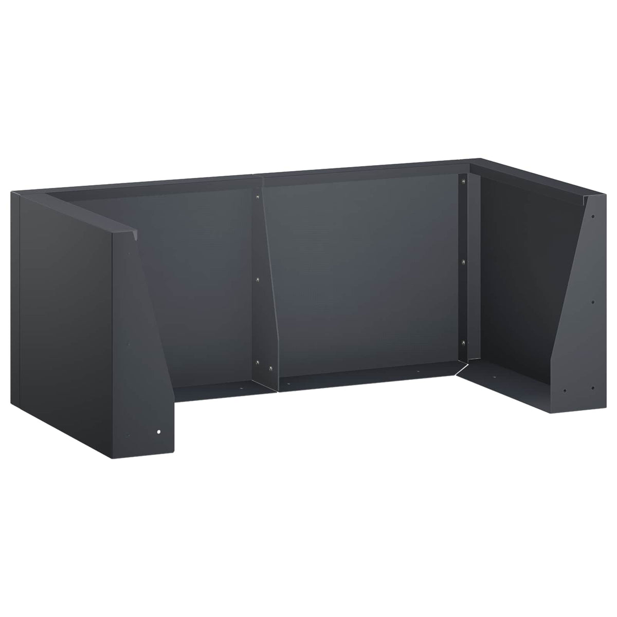 vidaXL Retaining Wall 8 pcs 300 x 100 x 50 cm Steel Anthracite 4