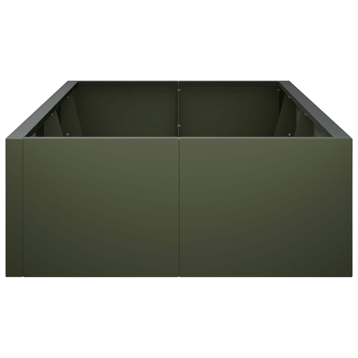 vidaXL Retaining Wall 8 pcs 300 x 100 x 50 cm Steel Olive Green 5