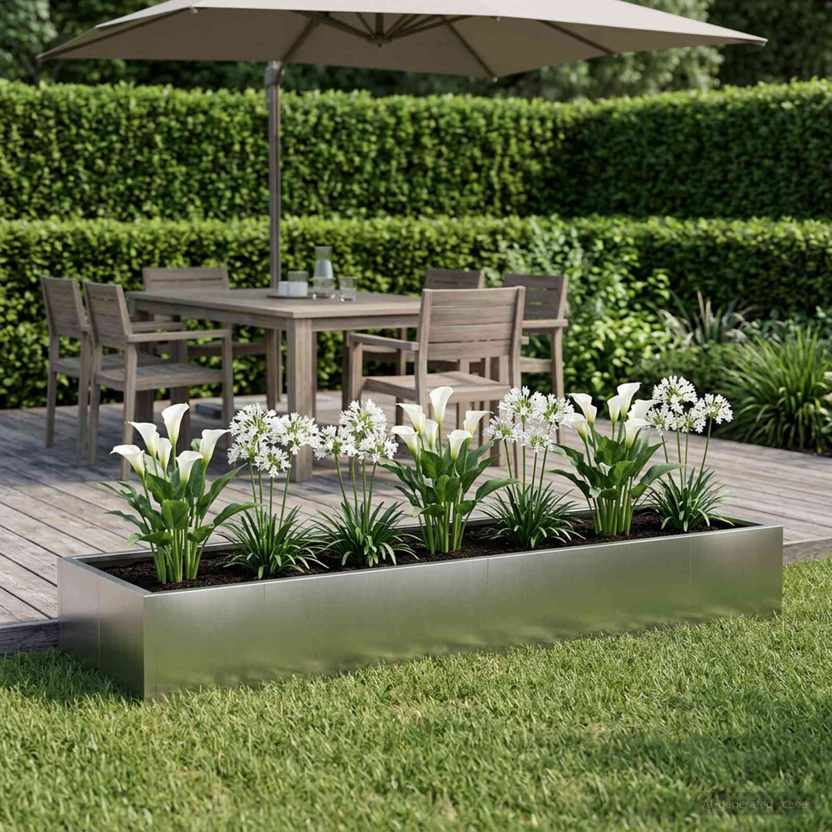 vidaXL Retaining Wall 8 pcs 300 x 100 x 50 cm Stainless Steel Silver 1