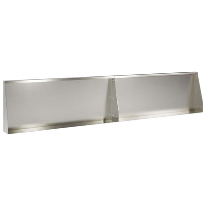 vidaXL Retaining Wall 8 pcs 300 x 100 x 50 cm Stainless Steel Silver 5