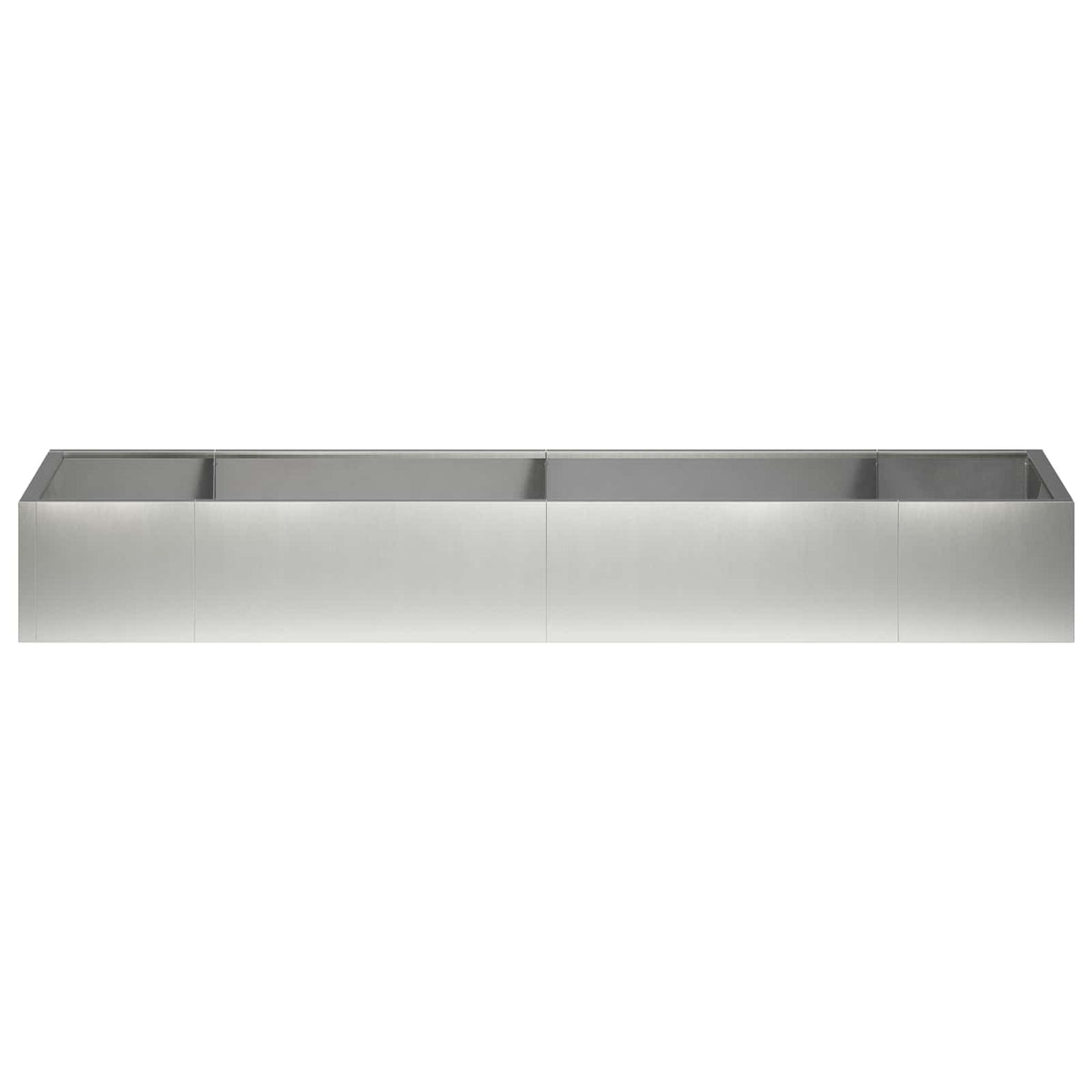 vidaXL Retaining Wall 8 pcs 300 x 100 x 50 cm Stainless Steel Silver 6