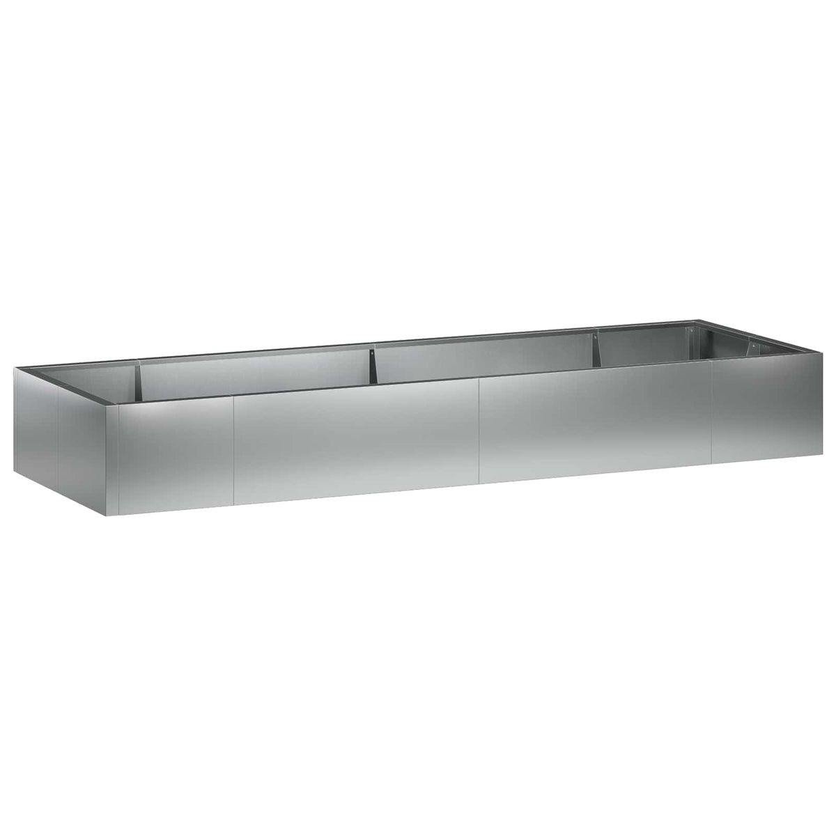 vidaXL Retaining Wall 8 pcs 300 x 100 x 50 cm Galvanised Steel Silver 2