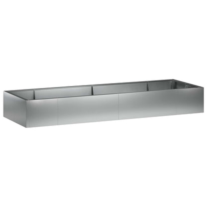 vidaXL Retaining Wall 8 pcs 300 x 100 x 50 cm Galvanised Steel Silver 2