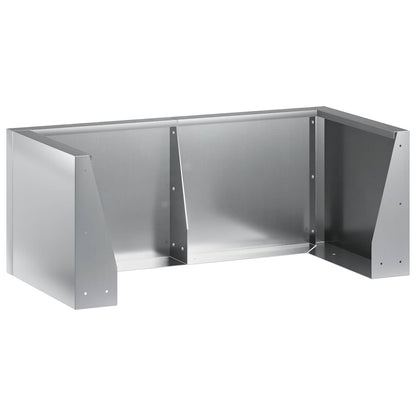 vidaXL Retaining Wall 8 pcs 300 x 100 x 50 cm Galvanised Steel Silver 4