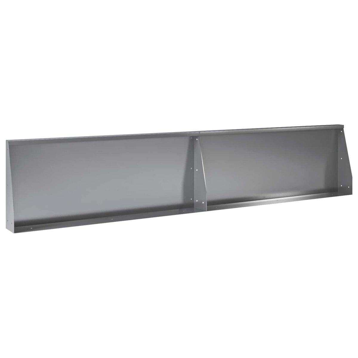 vidaXL Retaining Wall 8 pcs 300 x 100 x 50 cm Galvanised Steel Silver 5