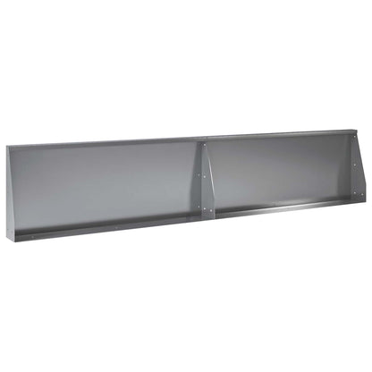 vidaXL Retaining Wall 8 pcs 300 x 100 x 50 cm Galvanised Steel Silver 5