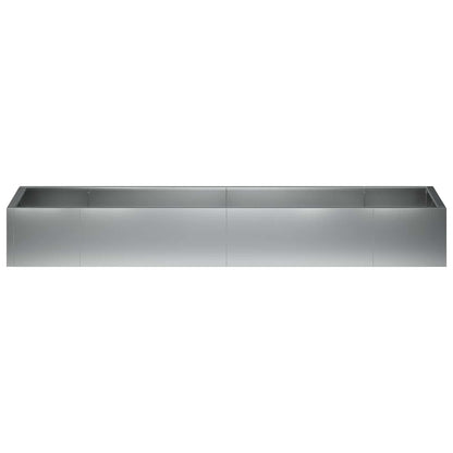 vidaXL Retaining Wall 8 pcs 300 x 100 x 50 cm Galvanised Steel Silver 6