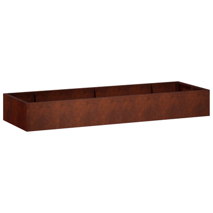 vidaXL Retaining Wall 8 pcs 300 x 100 x 50 cm Weathering Steel Rusty 2