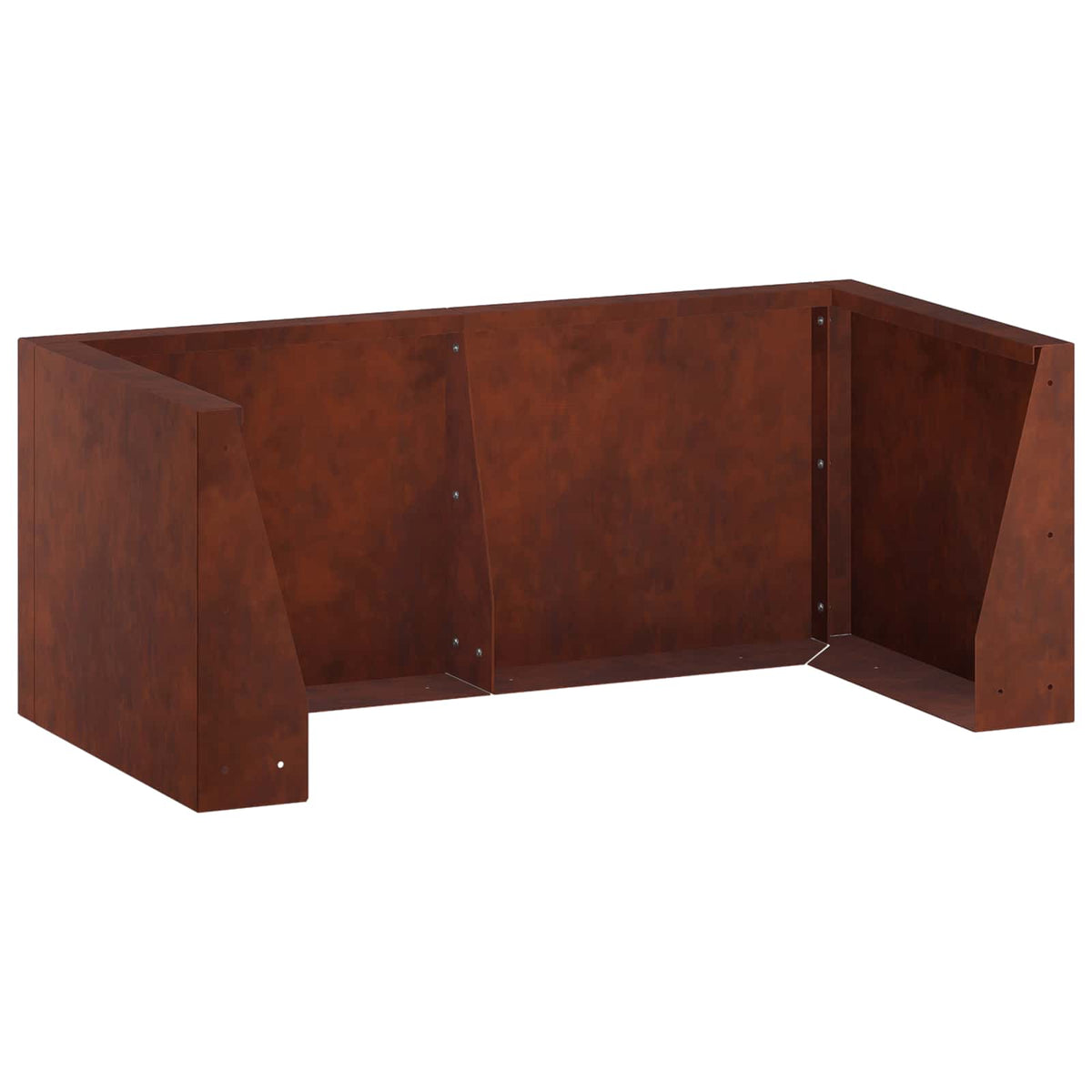 vidaXL Retaining Wall 8 pcs 300 x 100 x 50 cm Weathering Steel Rusty 4