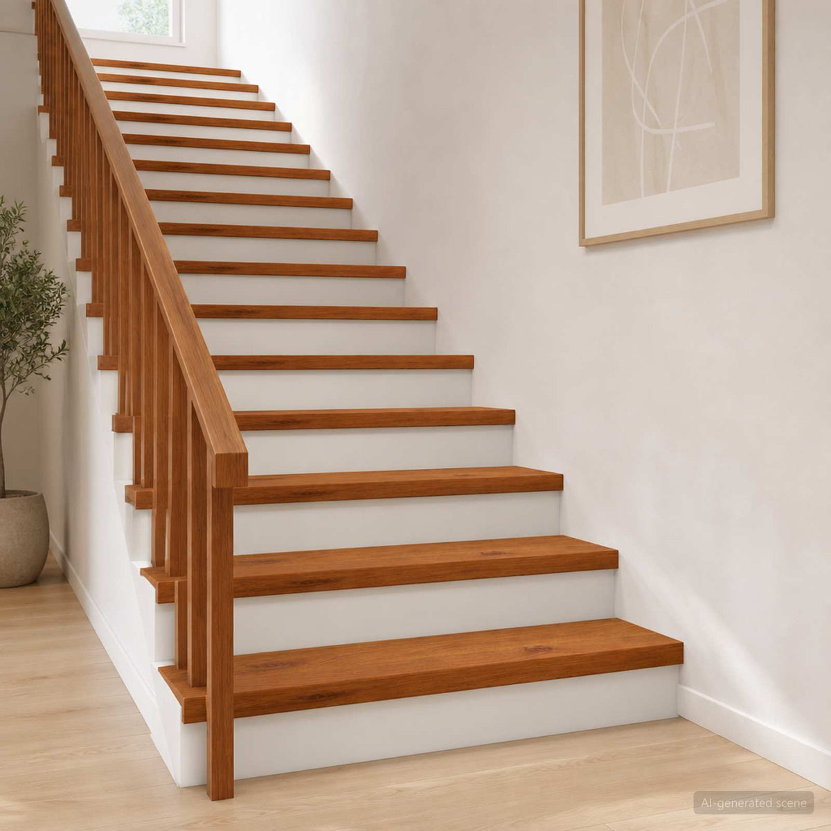 Stair Tread Solid Oak Wood Depth 25 cm 2 pcs Brown 80 cm