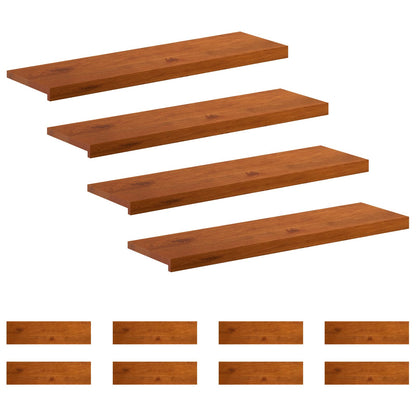 vidaXL Stair Tread 12 pcs 100 x 30 x 2 cm Brown Solid Oak Wood 2
