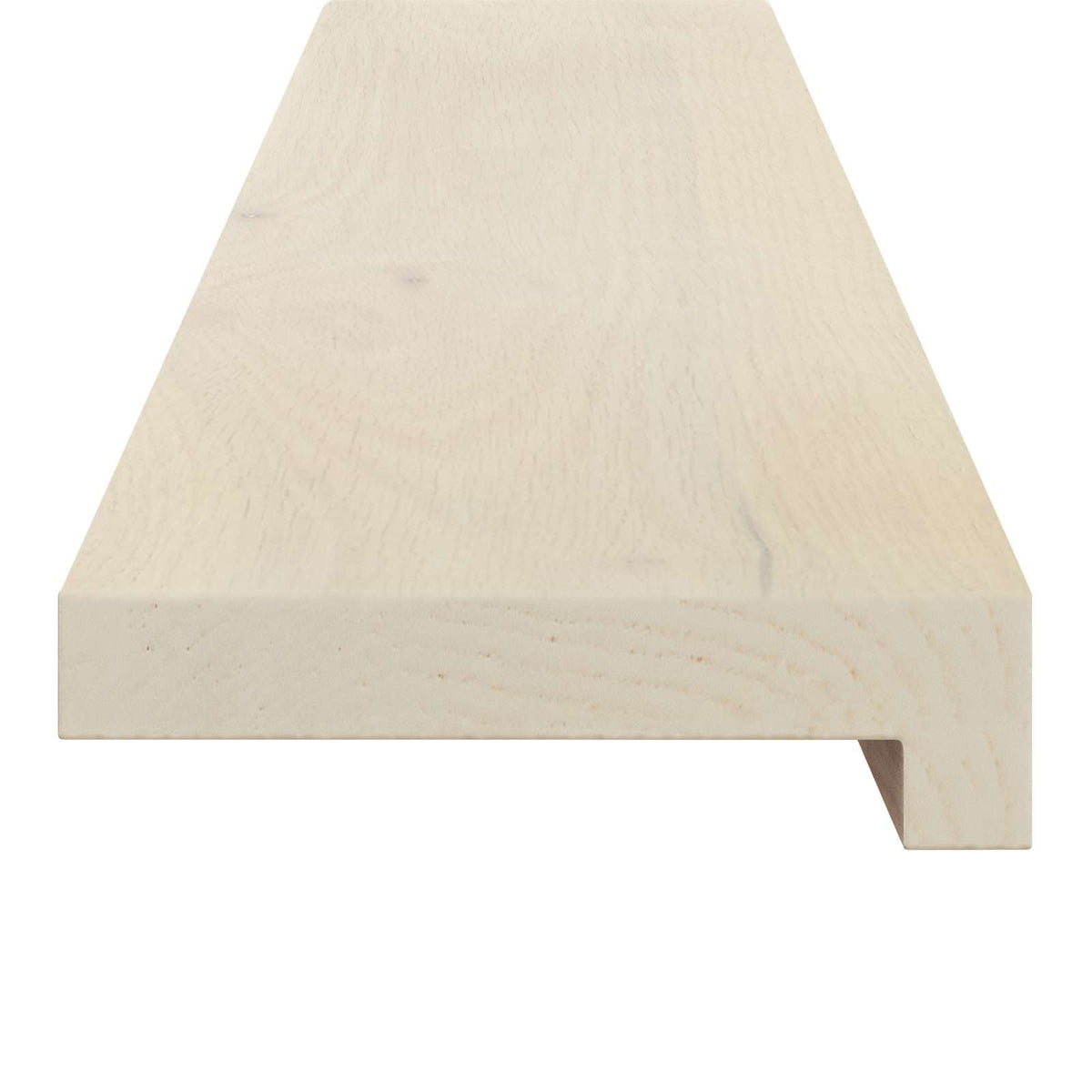 vidaXL Stair Tread 16 pcs 120 x 30 x 2 cm White Solid Oak Wood 4