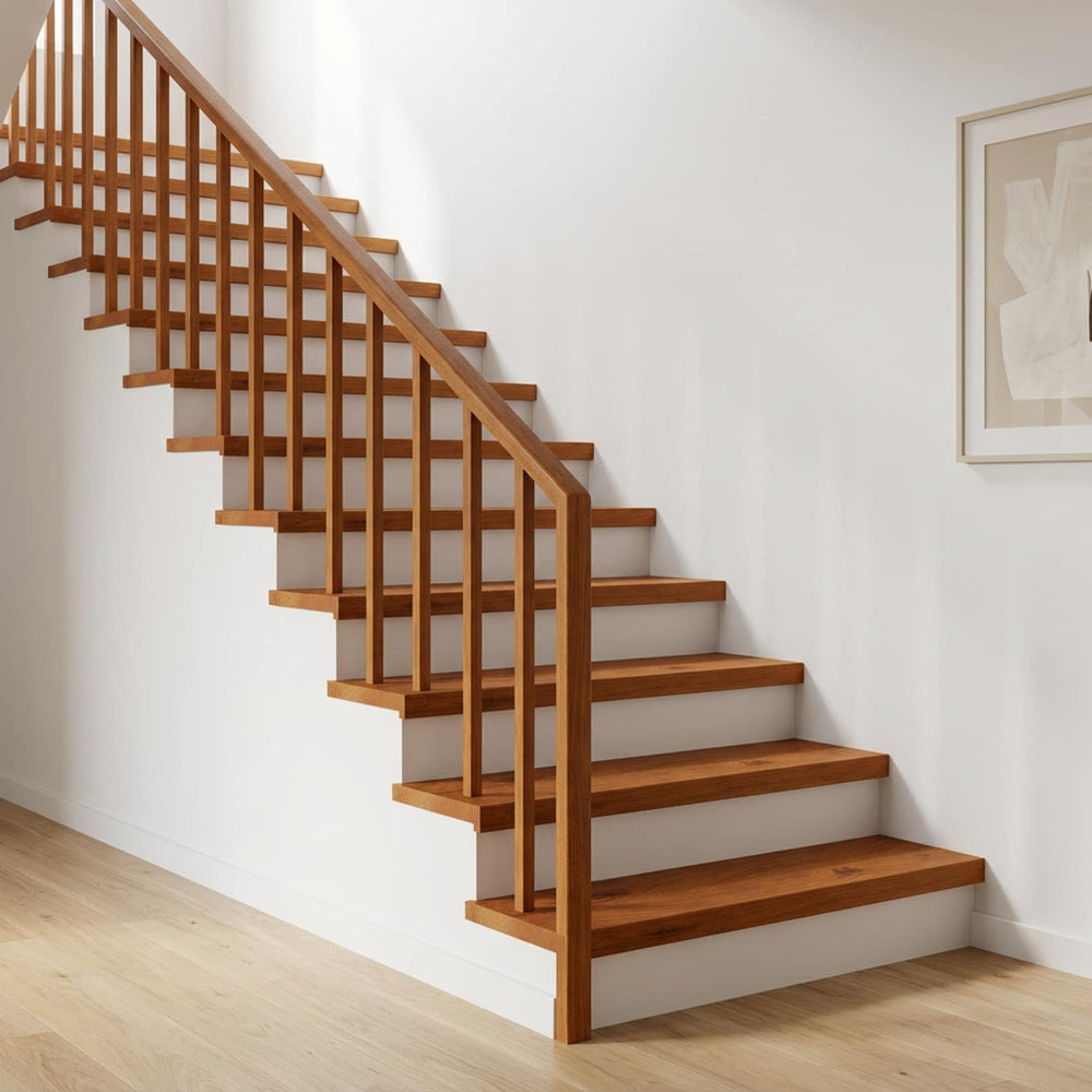 vidaXL Stair Tread 16 pcs 90 x 25 x 2 cm Brown Solid Oak Wood