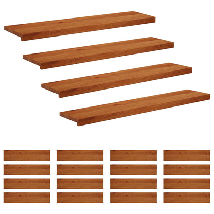 vidaXL Stair Tread 20 pcs 120 x 25 x 2 cm Brown Solid Oak Wood 2