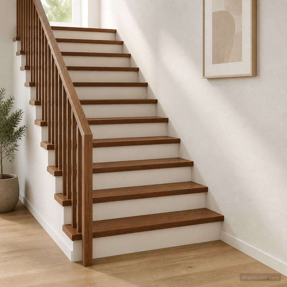 vidaXL Stair Tread 20 pcs 90 x 30 x 2 cm Dark Brown Solid Oak Wood