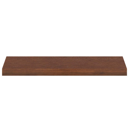 Stair Tread Solid Oak Wood Depth 25 cm 20 Dark brown 80 cm