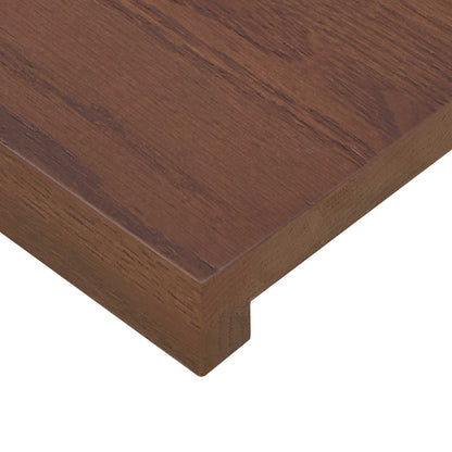 vidaXL Stair Tread 20 pcs 90 x 30 x 2 cm Dark Brown Solid Oak Wood 6