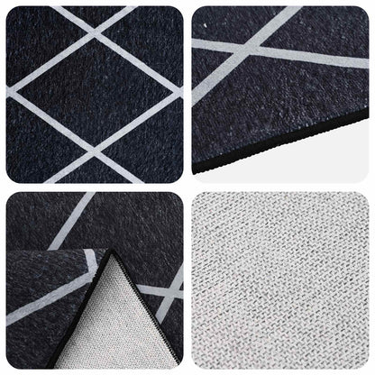 Rug ORIZ Polyester Width Black diamond pattern